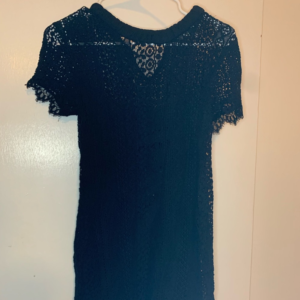 Black lace dress